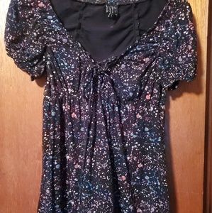 Paint splattered tee multicolored